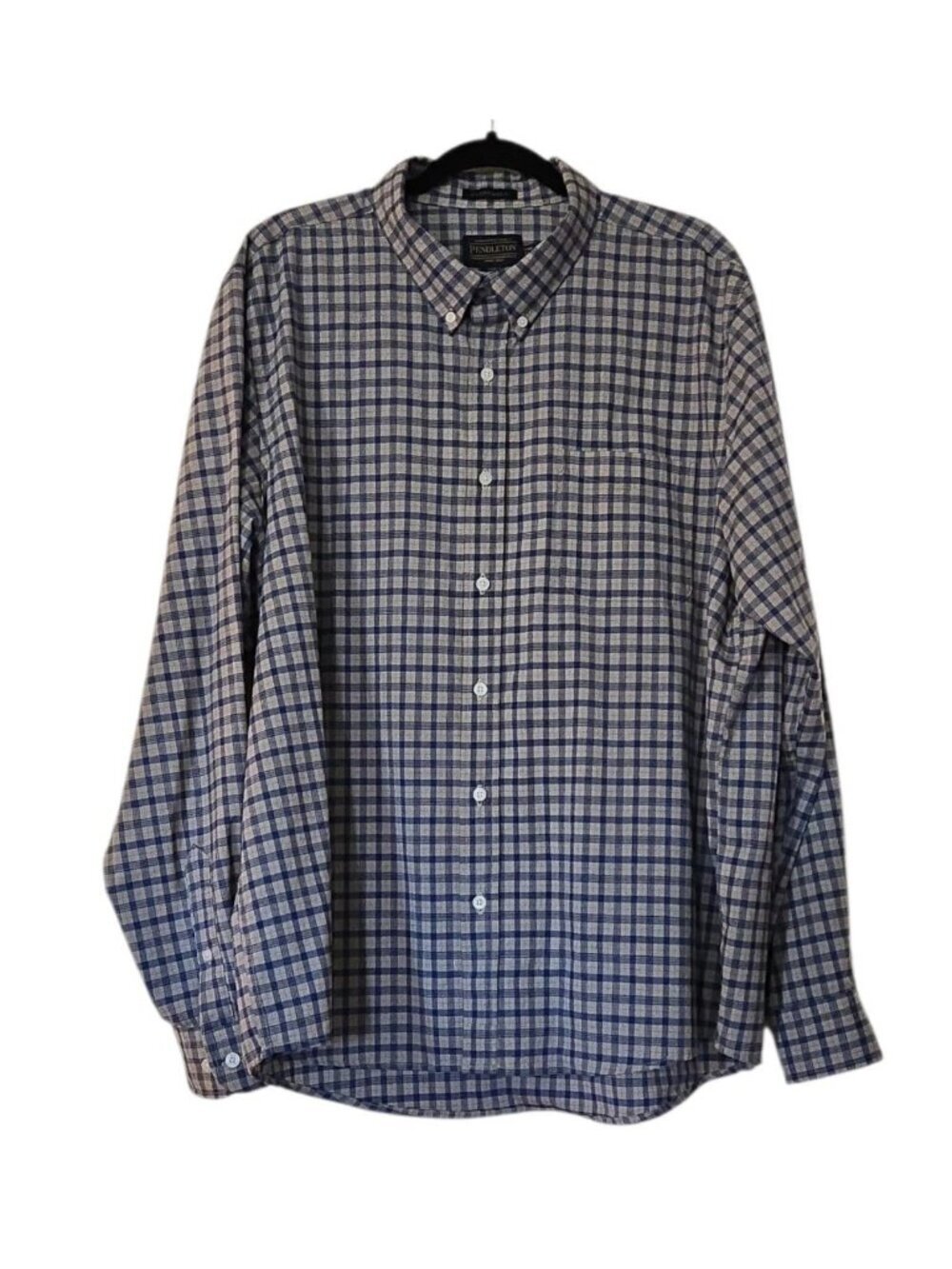 Pendleton Shirt Men's Evergreen Airloom Plaid Button Down Virgin Wool Fitted XXL